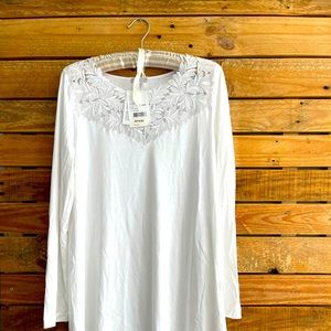 HANRO Frida Short Sleeve Gown